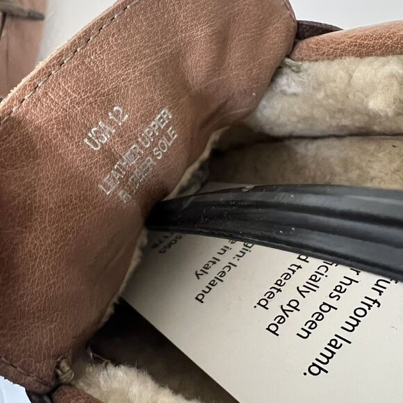 Ross & Snow Davide Leather Driving Shoes Loafers Size 12 Tan - Picture 6 of 6